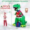 Costway 6FT Inflatable Christmas Dinosaur Dinosaur Decoration with LED Lights & Gift Box
